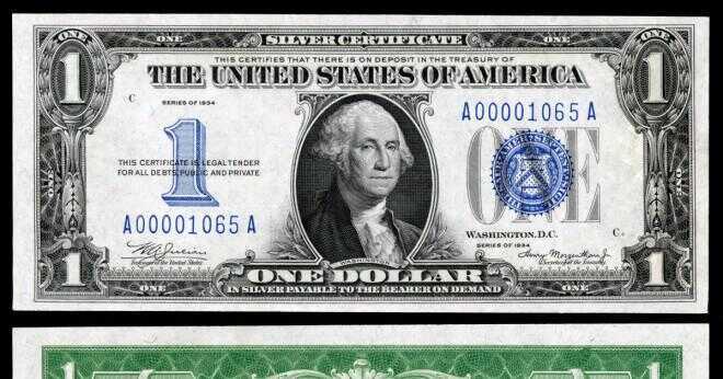 Vad en 1920-talet blå tätning 1 dollar bill ser ut?
