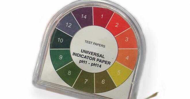 Vad betyder färgen på universal indikatorn betyder?