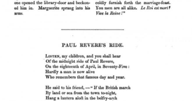 Vem var inblandad i Paul Revere Ride?