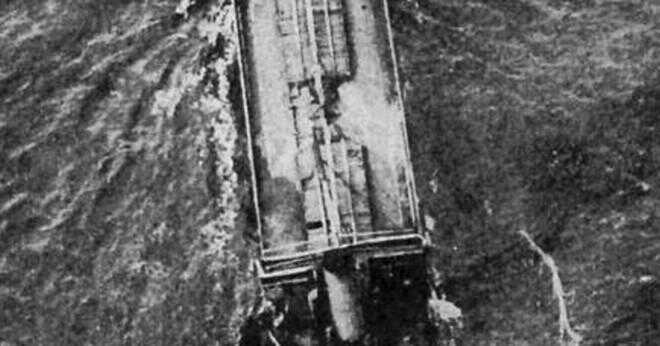Vilket år kom tyska ubåten diskbänken brittiska liner lusitania?