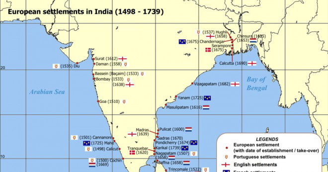 Som gav tillstånd till östligt Indien företag att handla i Indien?
