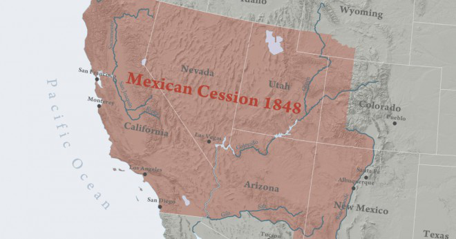 Hur fick USA mexikanska cessionen?