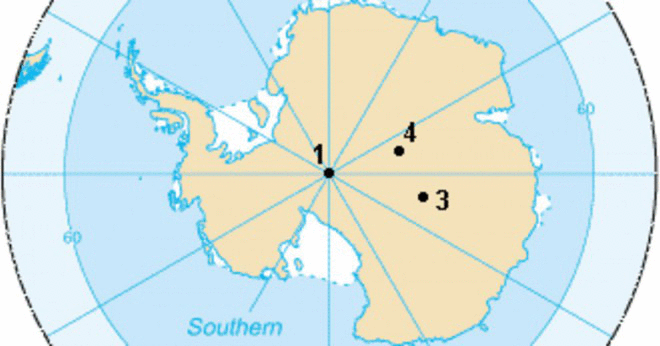 Gör Nordpolen eller sydpolen har ingen landmassa?