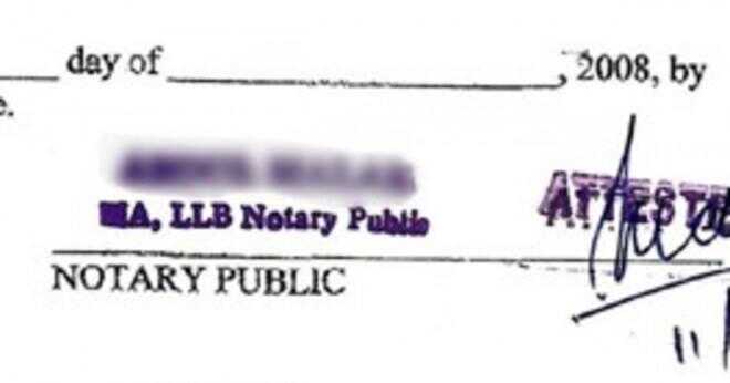 Kan New York notarie NOTARIELL en underskrift stämpel?