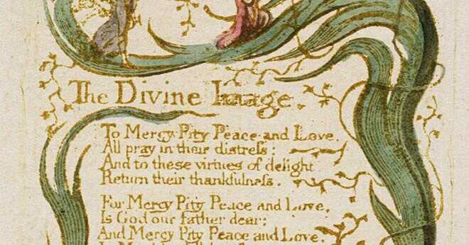 Centrala temat i dikten gudomlig bild av William Blake?