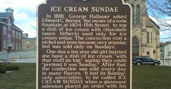 När uppfanns glassen?