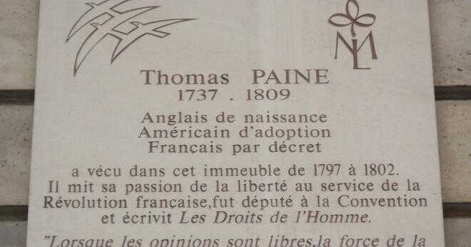 Hur hjälpte Thomas Paine med kriget ansträngning?