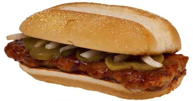 Hur många gram fett är en Mcdonald's McRib smörgås?