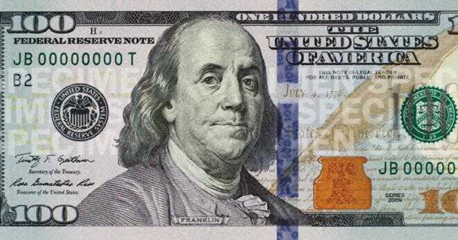 Vad US-dollar bill är Benjamin Franklin på?