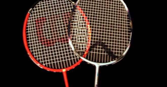 Vilka är delarna av ett badmintonracket?
