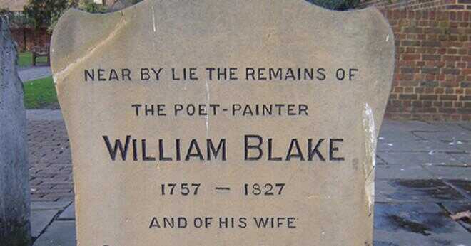 Vad var William Blake mest känd för?