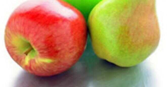 Varför äpplen float och päron sjunker?