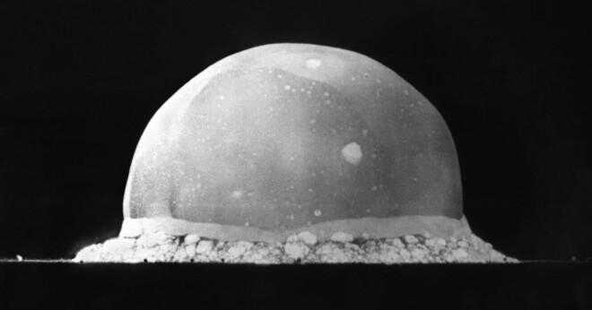 Där var den första atombomben iväg?