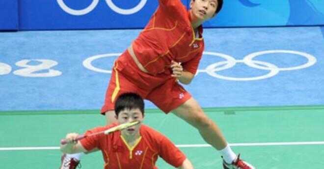 Vilket år infördes badminton till OS?