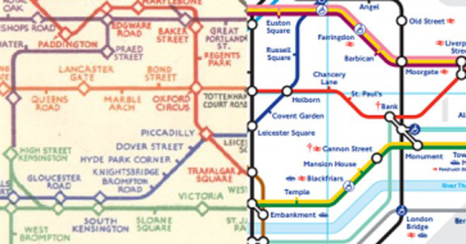 Vilken typ av karta är Londons tunnelbana?
