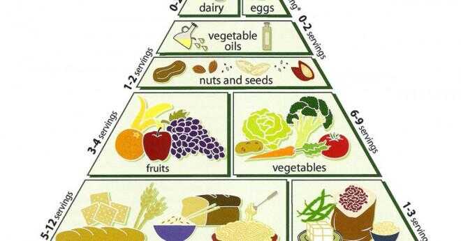 Vilka är de rekommenderade portion storlekarna av livsmedel från matpyramiden?