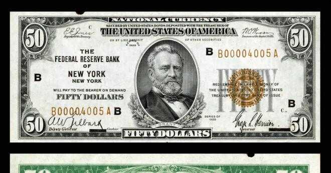 Vad är värdet av en 1934 50 US-dollar bill?