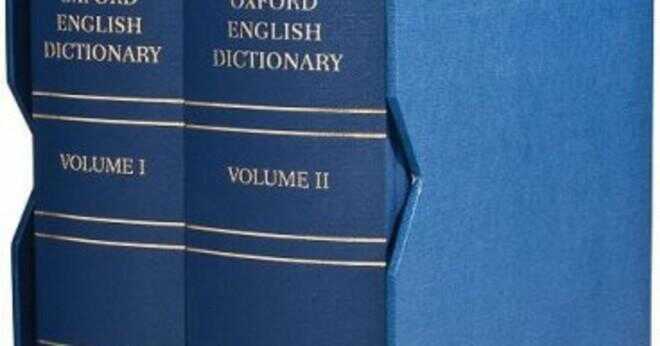 Hur stort är Oxford English Dictionary?