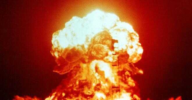 Om många atombomber användes skulle atmosfären försämras?