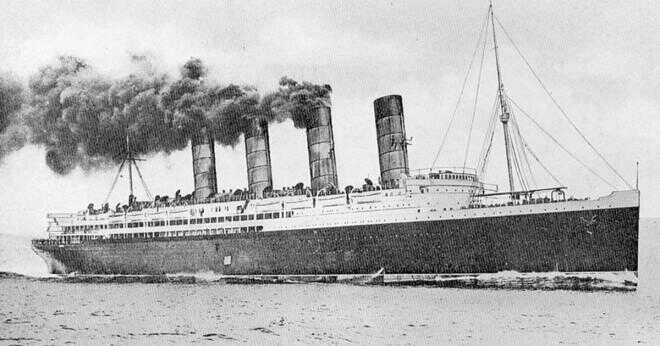 Vad brittiska Passagerareeyeliner sjunkit 1915?