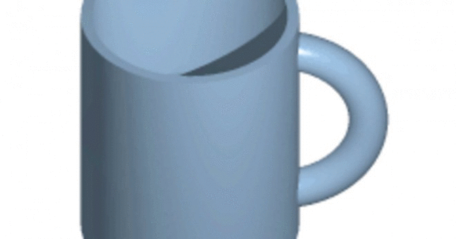 Varför har många marinblå kaffemuggar inget handtag?
