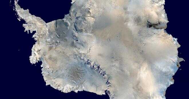 Hur tjock är isen locket som täcker Antarktis?