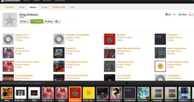 Lyssnar på musik på Grooveshark com rättsliga som YouTube?