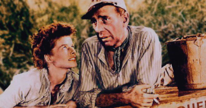 Humphrey Bogart och Katherine Hepburn stjärna i en film tillsammans?