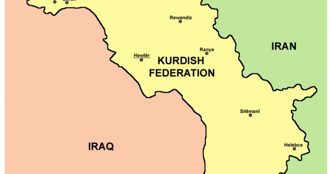 Vilken etnisk grupp är locatted i norra Irak?