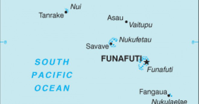 Hur mycket Tuvalu sjunker varje år?