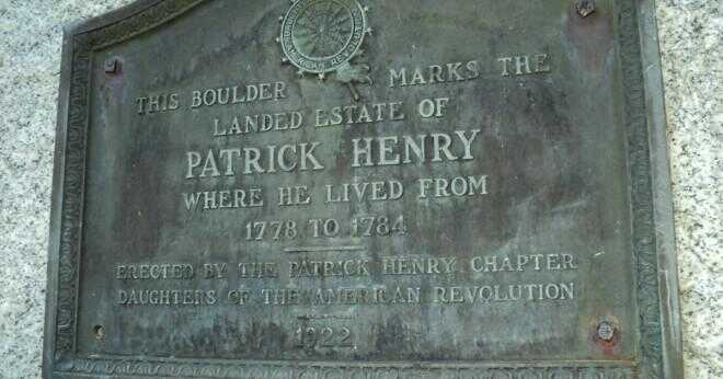 Vad gjorde för att hjälpa i kriget Patrick Henry?