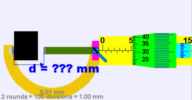 Verktyget används för att kalibrera en mikrometer?