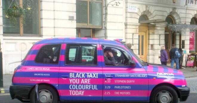 Vilken färg är UK taxi?