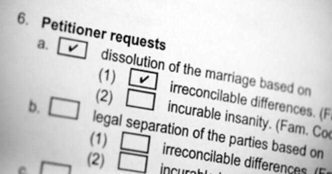 Vad är formuläret en make måste underteckna att intyga att hon har en kopia av de arkiverade skilsmässopapperna?