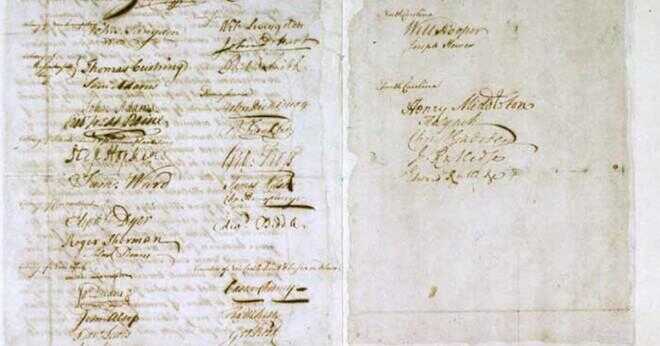 Vad var syftet med skickar deklarationen till kung George III?