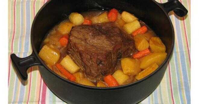 Kan du laga mat nötkött och griskött stekar tillsammans i en lerkruka potten?