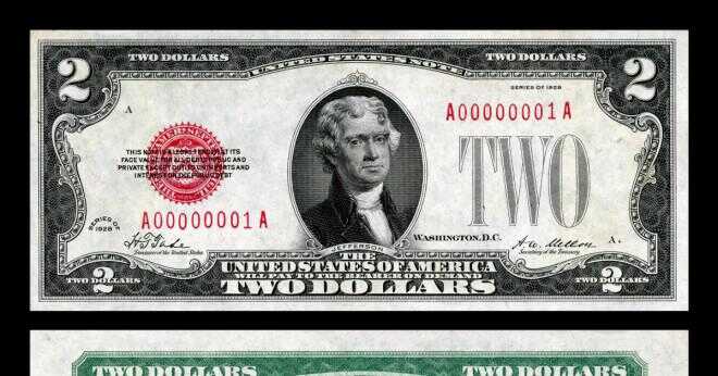 Vad är värdet av en 2 US-dollar bill med en röd sigill?