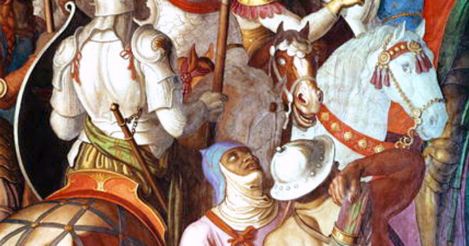 Som Muslim dynasti försökte erövra Frankrike i slaget vid Tours i 732 men besegrades av Charles?