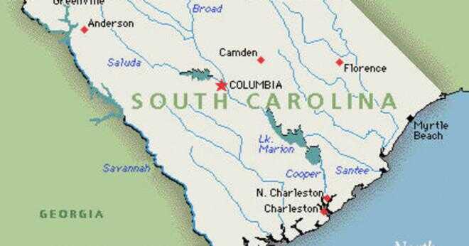 Vilka råvaror gör South Carolina handeln till andra länder eller delstater?