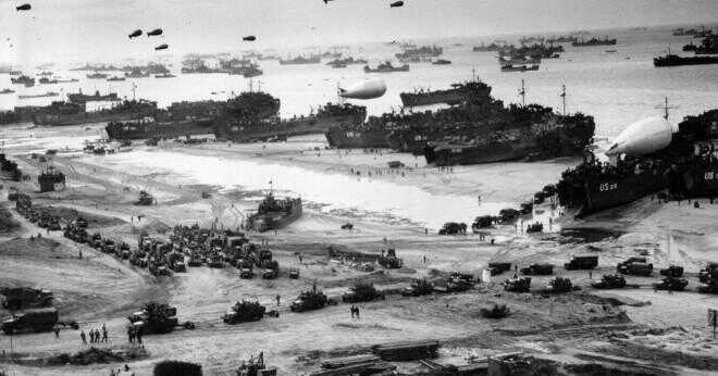 Hur stor var den allierade armadan på d-dagen?