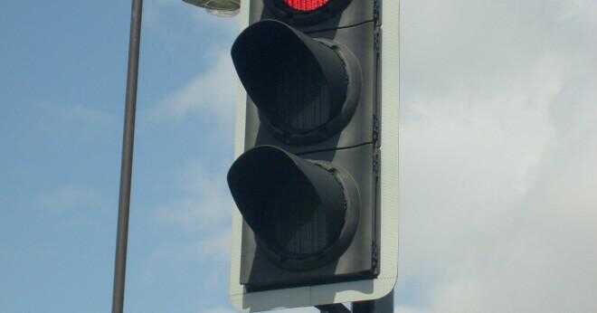 Som ljuset är på toppen av trafikljuset?