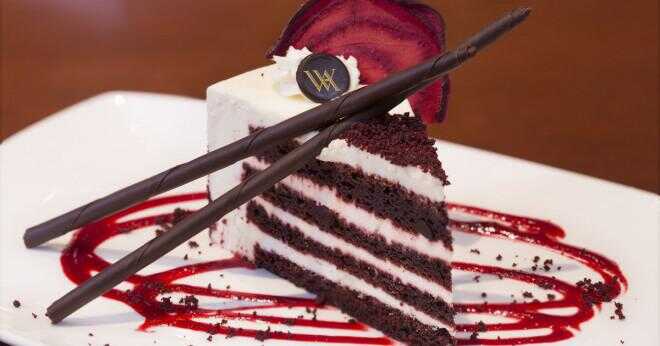 Röd sammet tårta bara choklad kaka dös röd?