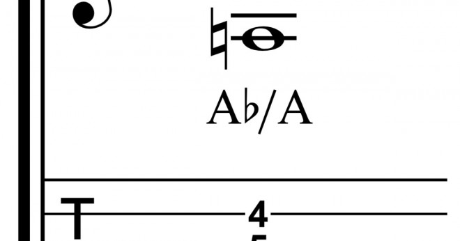 Hur spelar du F-ackordet på en bas?