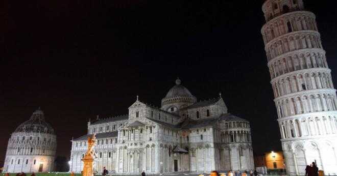 Det lutande tornet i Pisa lutar åt vänster eller höger?