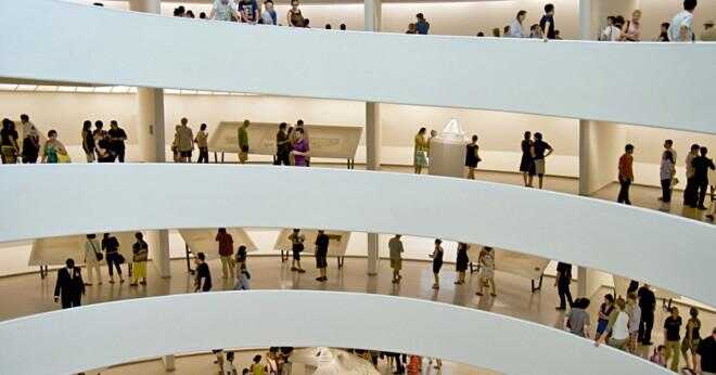 Vilka material använde Frank Lloyd Wright att bygga Guggenheim?