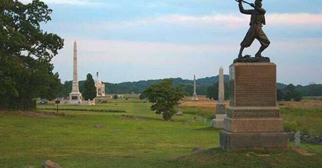Vilka var ridge positioner av unionens linjen i Gettysburg?