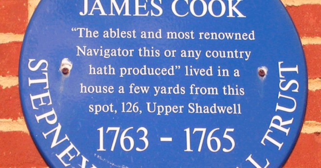 Vad var kapten James cook första segling jobb?