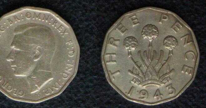 Vad är värdet av en tre pence daterad 1889?