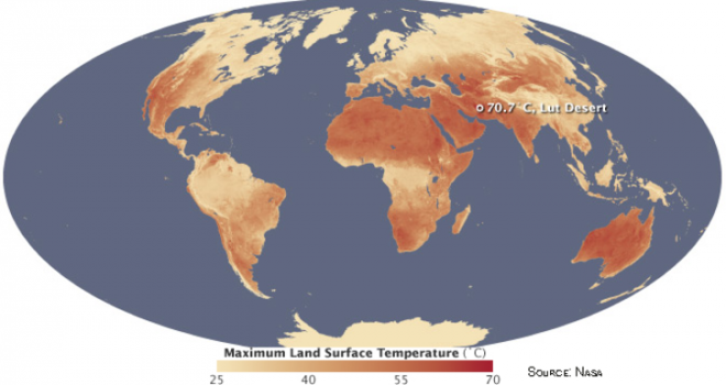 Geografi för ytterligheter: de hetaste, kallaste, torraste och blötaste platserna på jorden