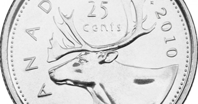 Vad djuret visas på en kanadensisk nickel?